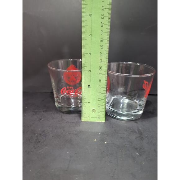 Coca Cola Drinking Glass Set, Toronto Police 1957, Whiskey Glasses, Vtg Glasses - Picture 8 of 9